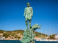 The statue of Odysseus Royalty Free Stock Photo