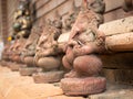 The Statue of Old Ganesha Carving Arranging in The Museum