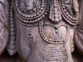 The Statue of Old Ganesha Carving Royalty Free Stock Photo