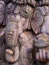 The Statue of Old Ganesha Carving Royalty Free Stock Photo