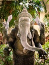 The Statue of Old Ganesha Carving in The Museum