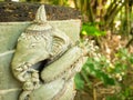 The Statue of Old Ganesha Carving in The Museum