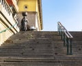 Statue on old market in Zagreb, Croatia