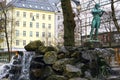 Statue of Ole Bull in Bergen, Norway Royalty Free Stock Photo