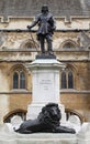 Statue of Oliver Cromwell at Westminster in London