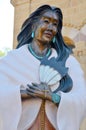 Statue ot Kateri Tekakwitha, baptized as Catherine Tekakwitha Royalty Free Stock Photo