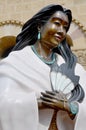 Statue ot Kateri Tekakwitha, baptized as Catherine Tekakwitha Royalty Free Stock Photo