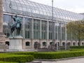 Statue of Ottone I in front of the chancellery of Bavaria to Munich in Germany.