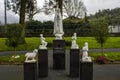 Statue of Our Lady of Fatima and the three little shepherds