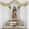 Statue of Our Lady of Guadalupe in the Mission of San Jose del Cabo Anuiti.