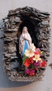 Statue of Our Lady of Lourdes at Shishu Bhavan in Kolkata, India Royalty Free Stock Photo