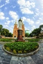 The statue of Our Lady of Saigon Notre Dame Cathedral