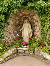 The statue of Our Lady of the waters in the gardens of the former Saint Gildard abbey