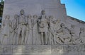 Statue on the outside of the Alamo, San Antonio, Texas Royalty Free Stock Photo