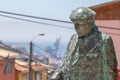 Statue of Pablo Neruda Valparaiso Chile Royalty Free Stock Photo