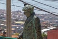 Statue of Pablo Neruda Valparaiso Chile Royalty Free Stock Photo
