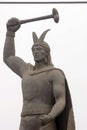 statue of Pachacutec in the Cusco square Royalty Free Stock Photo