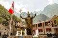 Statue of Pachacuti - Aguas Calientes - Peru