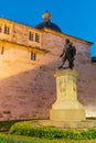 Statue of the painter Jose de Ribera, in the old town of Valencia, Spain.