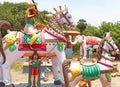 Statue park auroville tamil nadu india Royalty Free Stock Photo