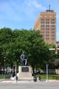 Statue in Park in Downtown Detroit, Michigan Royalty Free Stock Photo