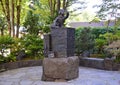 Statue in Park in Downtown Eugene in Summer, Oregon Royalty Free Stock Photo