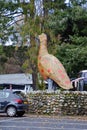 Statue in the parking area of the Famous Grouse Distillery