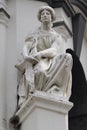 Statue Of "Patience" At Birch Memorial Clock Tower