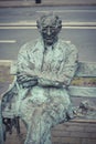 Statue of Patrick Kavanagh Royalty Free Stock Photo