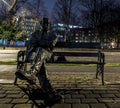 Statue of Patrick Kavanagh Royalty Free Stock Photo