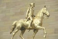 Statue of patriot on horseback