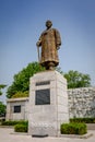 Statue of the Patriot Wolnam Lee Sang-Jae at the Jongmyo Park on