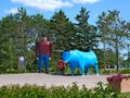 Statue of Paul Bunyan, Legendary Lumberjack - Bemidji MN Royalty Free Stock Photo