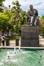 Statue of Pavol Orszagh Hviezdoslav in Bratislava, Slovakia