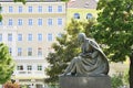 Statue of Pavol Orszagh Hviezdoslav in Bratislava, Slovakia