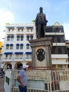 Statue of Pedro de Heredia . Founder of Cartagena . Cartagena , Colombia .