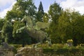 Statue of Pegasus the Mirabell Gardens in Salzburg Austria