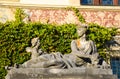 statue at Peles castle Royalty Free Stock Photo