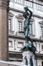 Statue of perseus with head in hand. Florence. Royalty Free Stock Photo