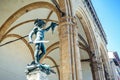Statue of Perseus with the head of Medusa by Benvenuto Cellini Royalty Free Stock Photo