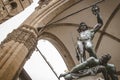 Statue of Perseus With the Head of Medusa Royalty Free Stock Photo