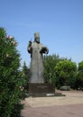 Statue of Petar I Petrovic Njegos from Podgorica in Montenegro Royalty Free Stock Photo