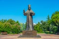 Statue of Petar Petrovic Njegos in Podgorica, Montenegro Royalty Free Stock Photo