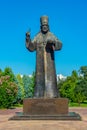 Statue of Petar Petrovic Njegos in Podgorica, Montenegro Royalty Free Stock Photo