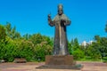 Statue of Petar Petrovic Njegos in Podgorica, Montenegro Royalty Free Stock Photo