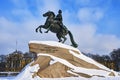 Statue of Peter the Great 1682-1725, Russian emperor Royalty Free Stock Photo