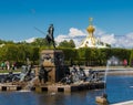 A Statue at the Peterhof Grand Palace in St. Petersburg