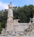 Statue of petrarch, arezzo, italy Royalty Free Stock Photo