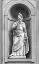 Statue of Petrarch in Florence Royalty Free Stock Photo