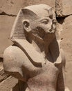 The statue of Pharaoh Thutmose III at the Karnak Temple Complex in Luxor, Egypt